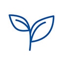 Icon of a sapling with two leaves