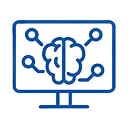 Icon of desktop screen displaying image of a brain