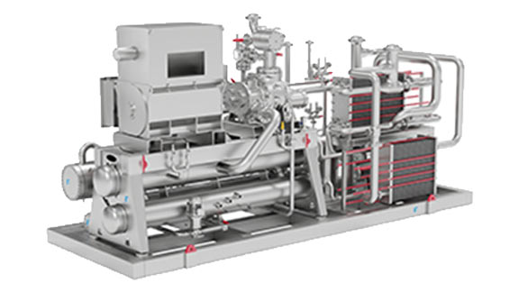 Sabroe high capacity heat pump