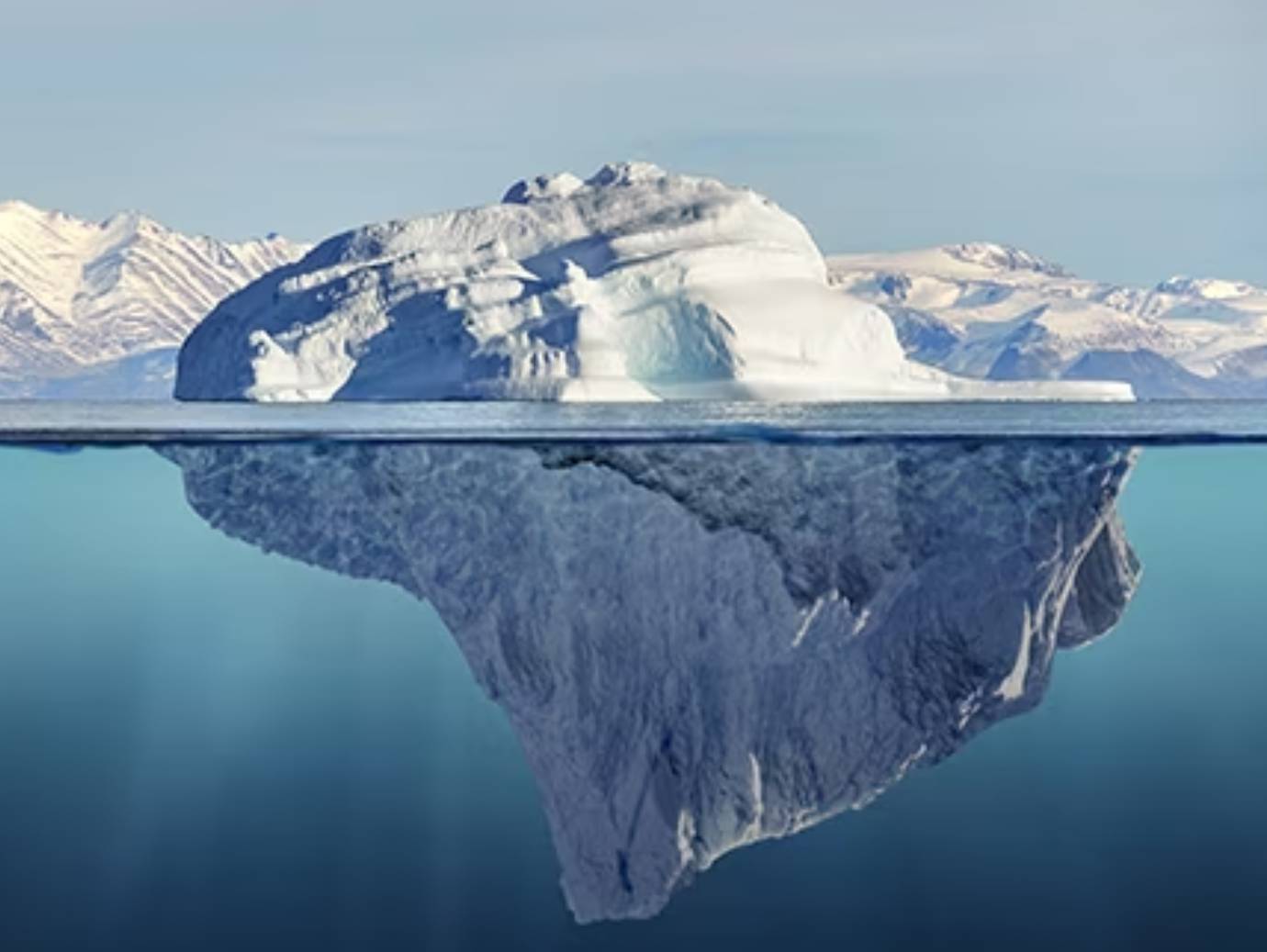 Iceberg with reflection